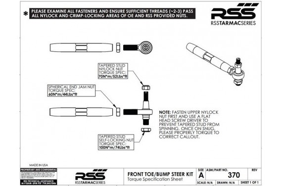 Biellettes suspension avants réglables RSS PORSCHE Cayman 986/987 et 996/997 TURBO, GT2, GT2RS, GT3 & GT3RS