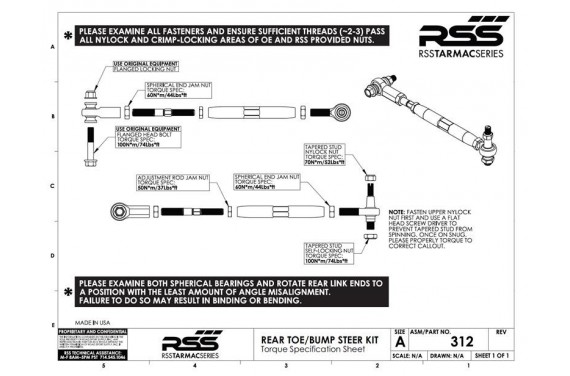 Vis RSS remplace vis excentriques origine bras arrières PORSCHE Cayman 986/987 et 996/997 TURBO, GT2, GT2RS, GT3 & GT3RS