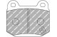 Plaquette FERODO DS300 arrière pour subaru impreza STi 2.0 EJ20 (etrier brembo)