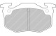 Plaquette de frein AR FERODO RACING DS2500 pour Peugeot 306 S16 BV6