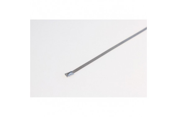 Collier de serrage inox largeur 5mm pour isolant d'echappement - longueur 200mm