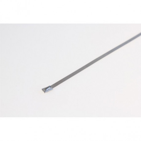Collier de serrage inox largeur 5mm pour isolant d'echappement - longueur 500mm